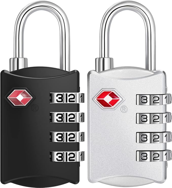ZHEGE Travel Locks 2 Pack, Luggage Locks by ZHEGE