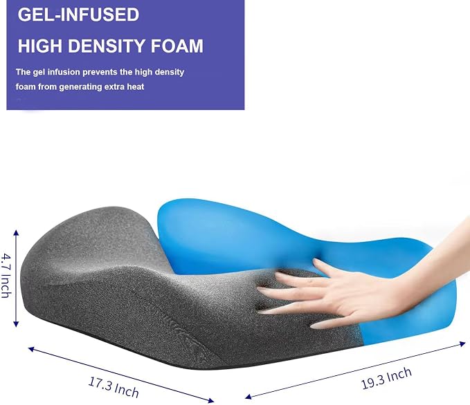 SupremeComfort X-Large Gel Infused High Density Foam Seat Cushion - Image 3