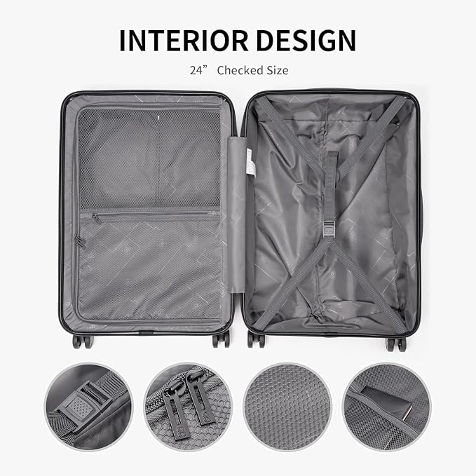 LEVEL8 Grace Luggage Sets Hardshell Suitcase - Image 5