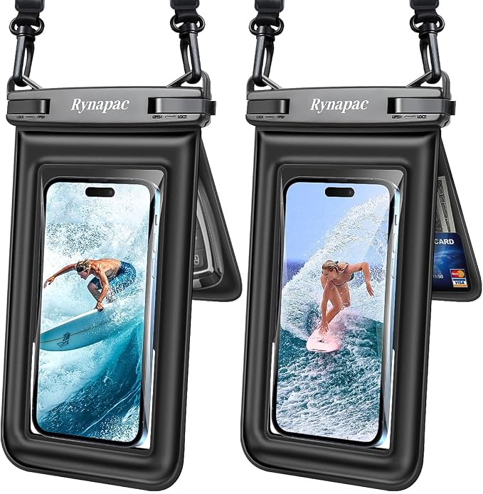 Waterproof Phone Pouch Floating, Double Bags Waterproof Phone Case by Rynapac