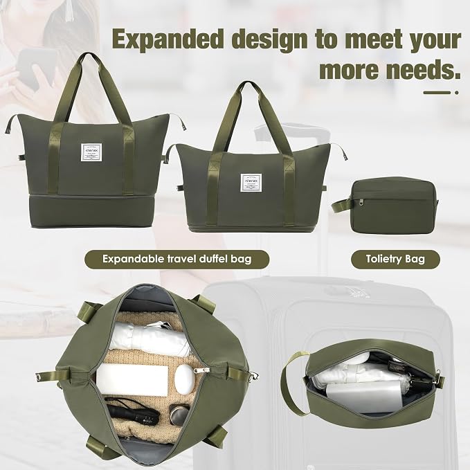 Merax Softside Luggage Set Softshell Lightweight 3 Piece Spinner Suitcase - Image 4