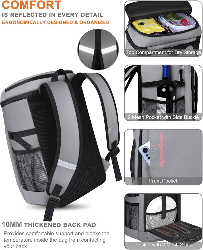 Capolo 36/45 Cans Cooler Backpack Insulated Waterproof - Image 5