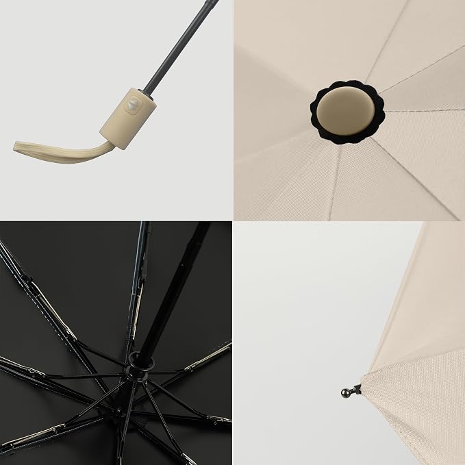BAODINI Small UV Protection Travel Umbrella Compact - Image 5