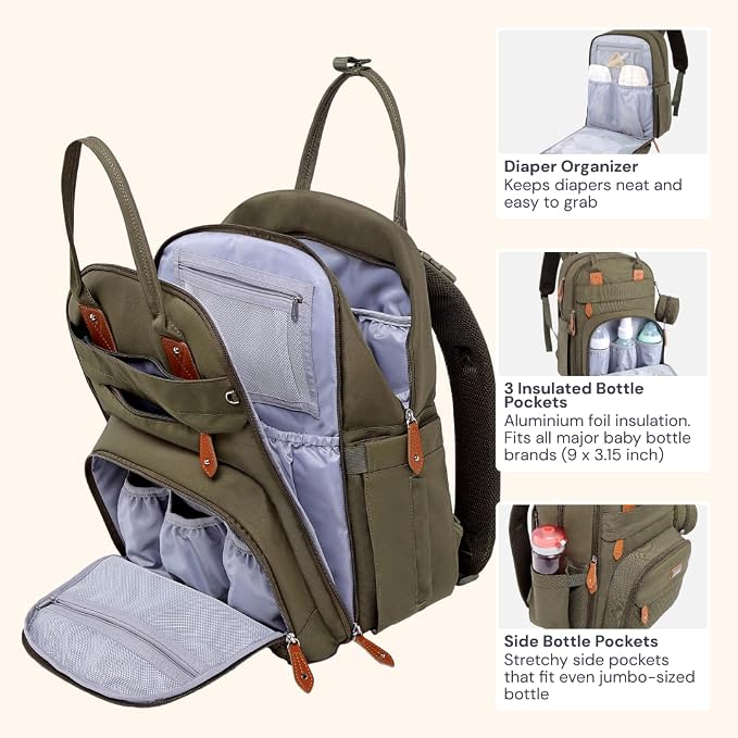 BabbleRoo Diaper Bag Backpack - Image 4