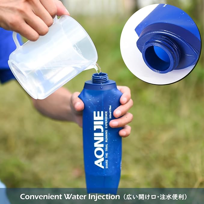 TRIWONDER Collapsible Water Bottles TPU Soft Flask Running Bottles BPA-Free - Image 6