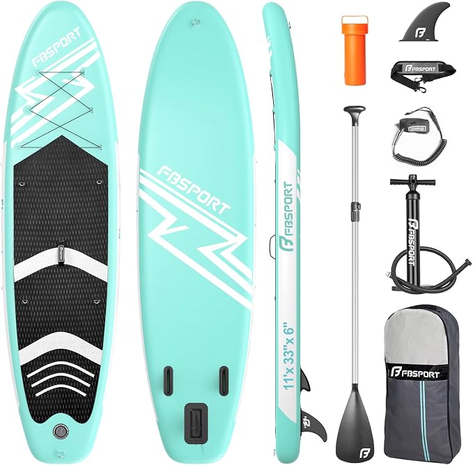 FBSPORT 11' Premium Stand Up Paddle Board, Yoga Board by FBSPORT
