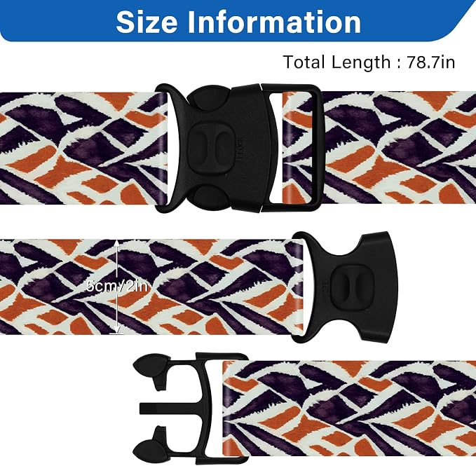2 Pack Luggage Straps for Suitcases, Adjustable Travel Belt - Image 3