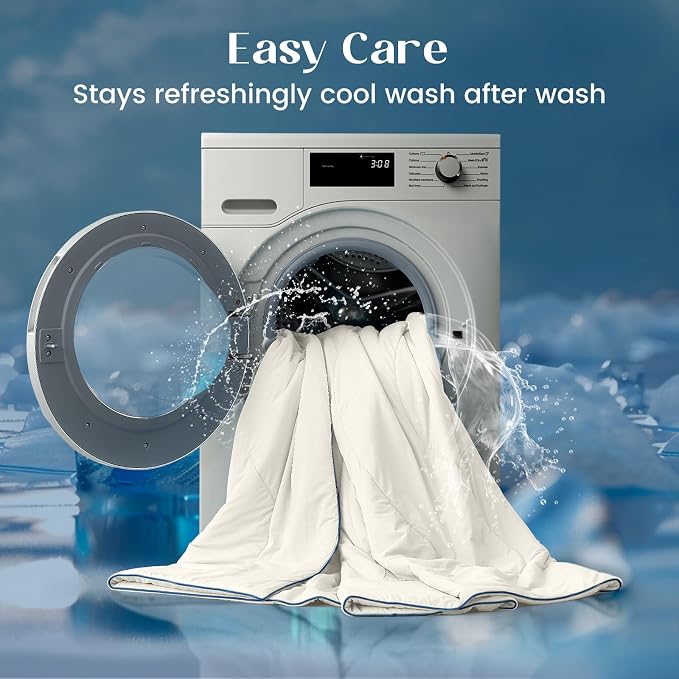 Dream Valley® Outlast® Cooling Comforter, Throw Size, Breathable NASA-Grade - Image 8