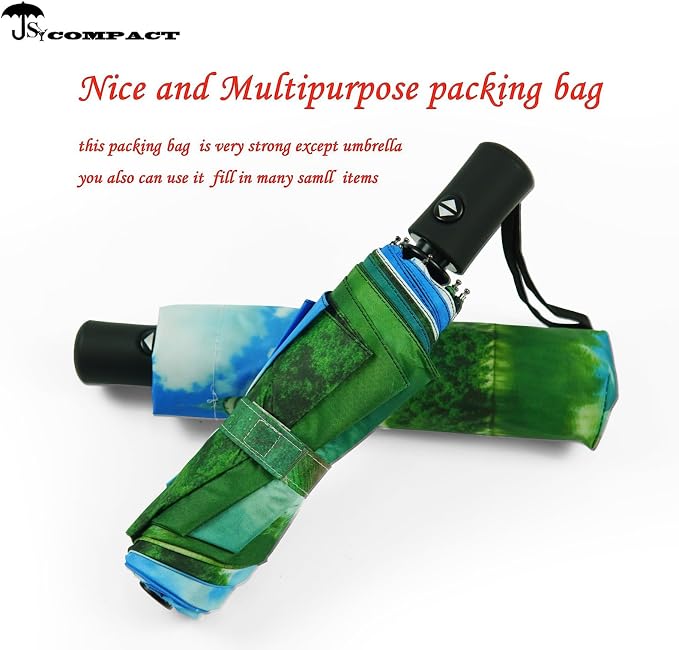 SY COMPACT Travel Umbrella Windproof Automatic Umbrellas Small Compact UV Sun - Image 4