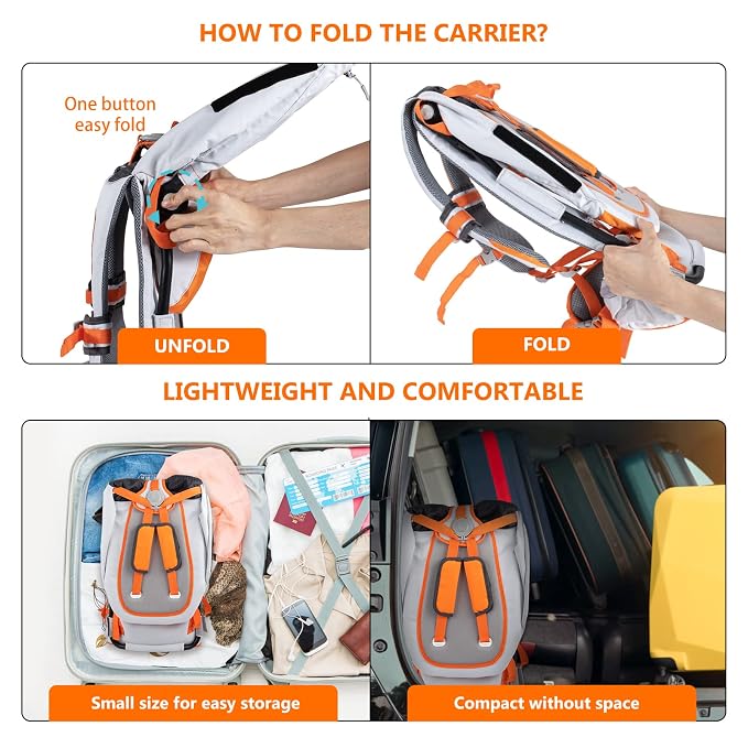 Baby Shoulder Carrier Baby Hiking Backpack Carrier - Image 4