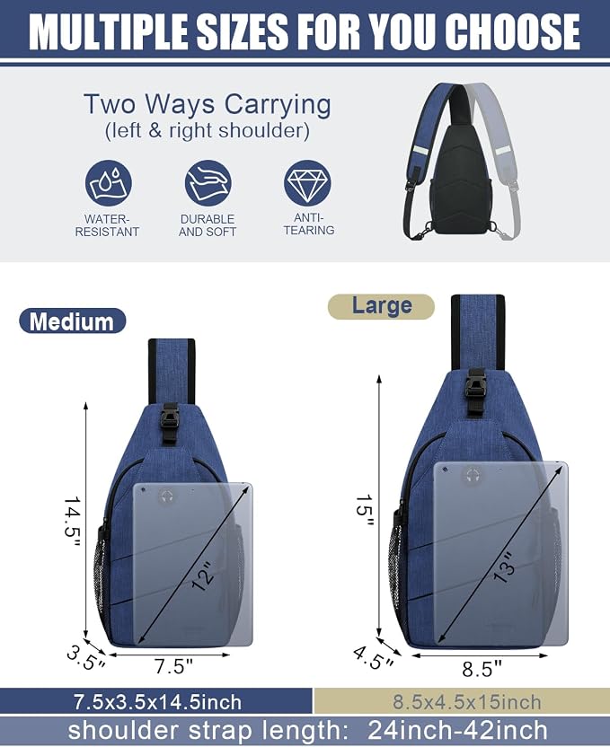Crossbody Bags for Women Men Trendy Sling Bag Bakpack Casual Chest Bag - Image 2