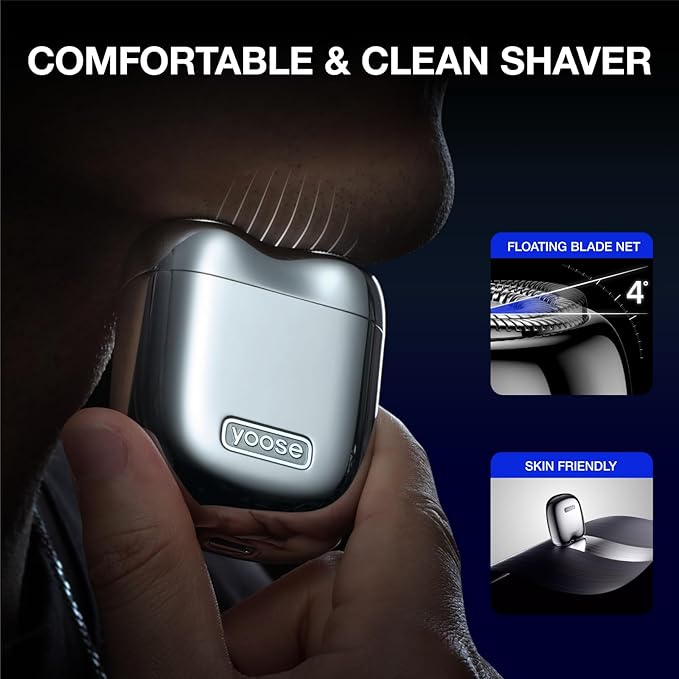 yoose Mini Shaver, Portable Alloy Electric Shaver - Image 5