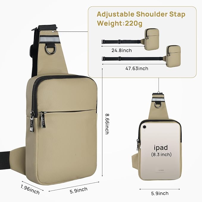 VADOO Mini Sling Bag, Small Crossbody Bag - Image 4