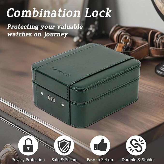 KAMIER Watch Case with Combination Lock - Image 2