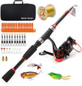 Collapsible Fishing Rod and Reel Combo, BalanZze Telescopic Fishing Rod by ToplineTackle
