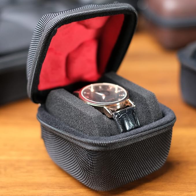 Hard single watch travel case, men's sports watch organizer box - Image 2