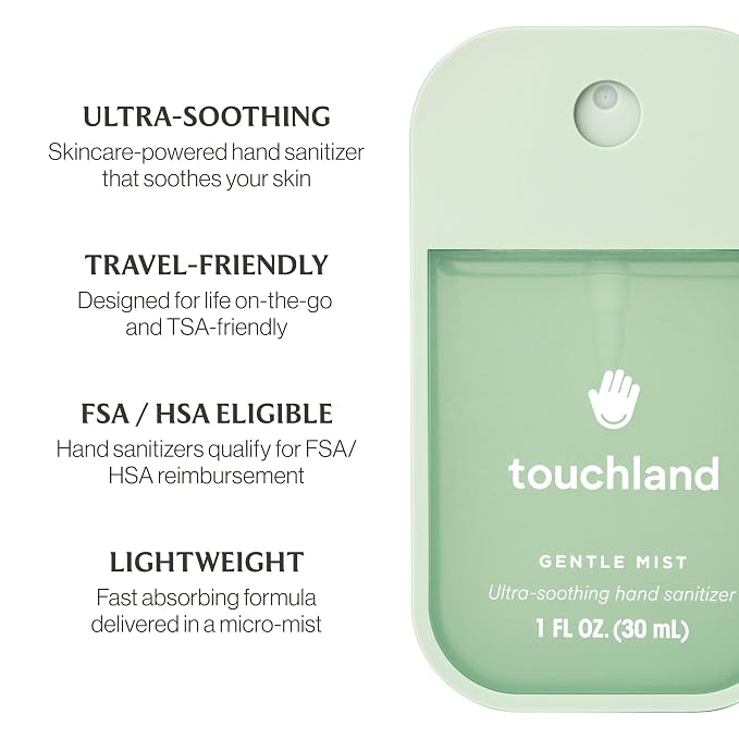 Touchland Gentle Mist Ultra-Soothing Hand Sanitizer Spray, Lily Of The Valley - Image 5