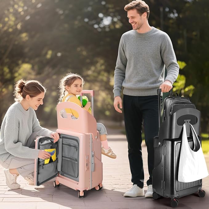 Ride On Luggage with Foldable Seat - Image 7