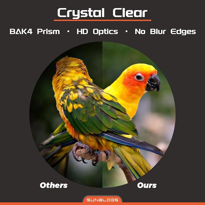 12x42 HD Binoculars for Adults, Super Bright BAK4 Prism High Powered Waterproof - Image 5