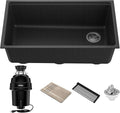 Kraus KGUW2-33MB-100-100, Bellucci Workstation 32 in. Undermount Granite by KRAUS