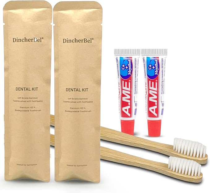 Bamboo Toothbrushes Kit Bulk, Disposable Toothbrushes - Image 2