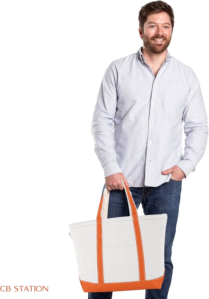 CB STATION Medium Classic Canvas Tote Bag - Image 5