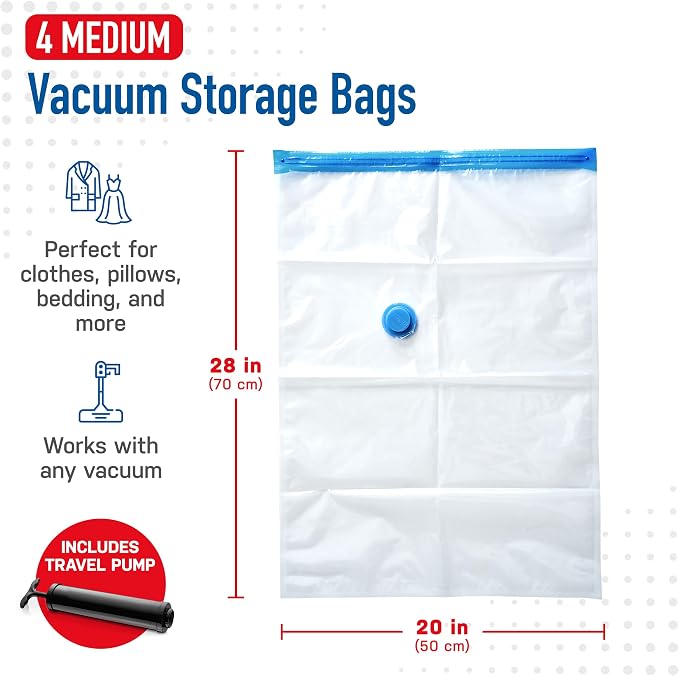 Spacesaver 10 Pack Small Vacuum Storage Bags - Image 3
