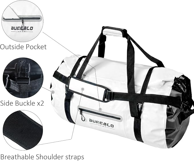 Buffalo Gear Waterproof Duffle Bag 40L 60L 80L Roll-top Dry Bag Heavy Duty - Image 3