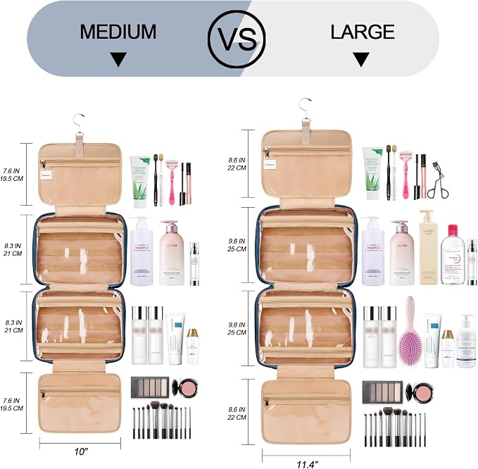 Travel Hanging Toiletry Bag for Women and Men, - Image 2