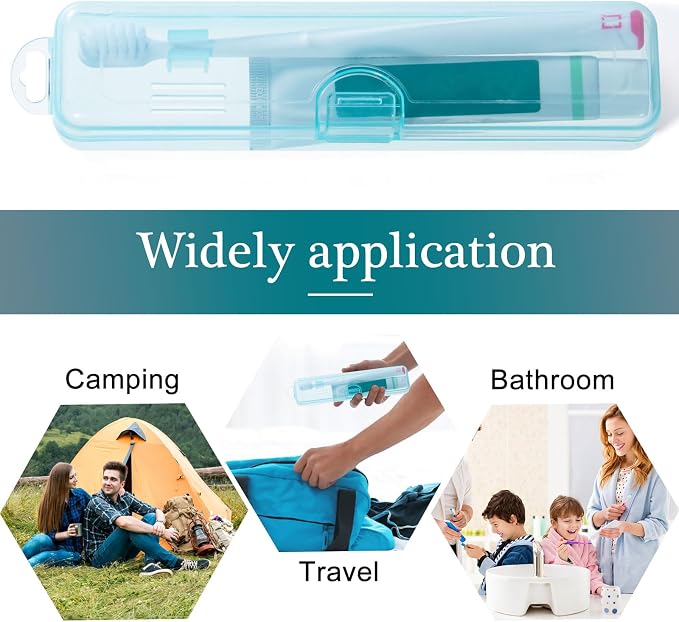 Toothbrush Case Holder 2 Pack, 7.87 x 1.85 x 1.18” - Image 4