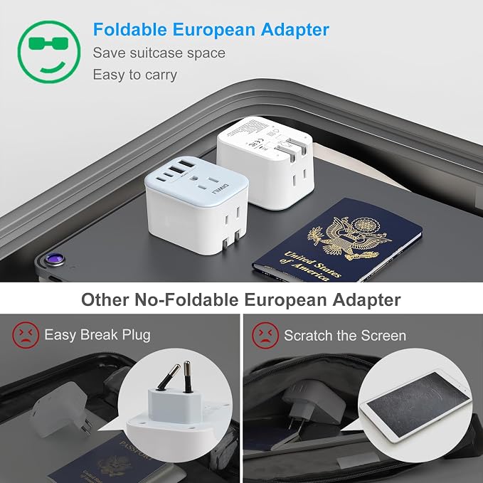 Australia Travel Plug Adapter, Foldable Power Adapter - Image 6