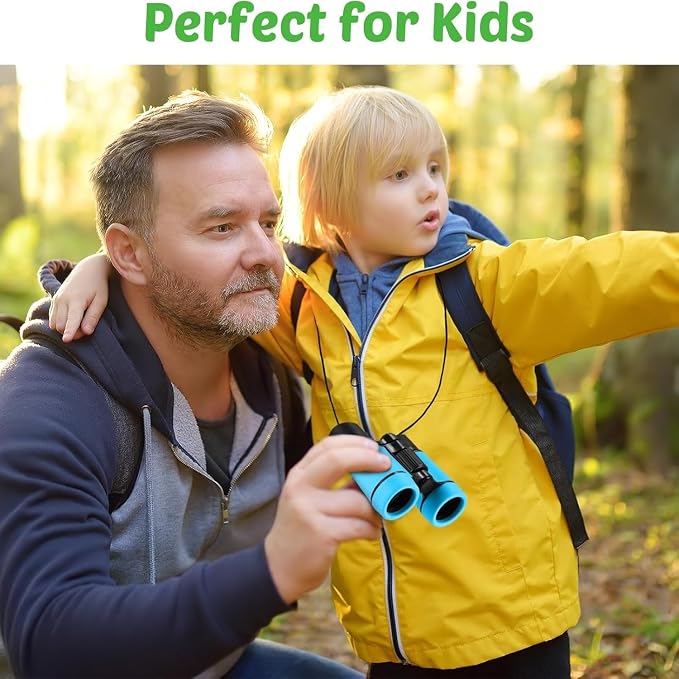 Hiboom 8 Set Kids Binoculars Bulk Shockproof Folding Children Mini Compact - Image 6