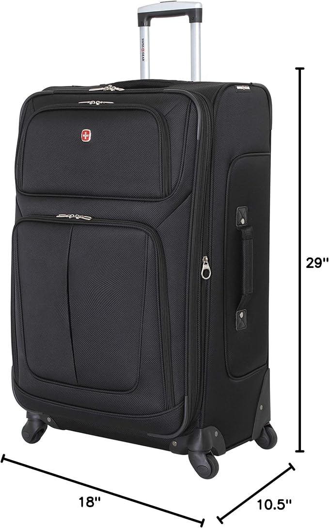 SwissGear Sion Softside Expandable Luggage, Checked-Large 29-Inch - Image 11