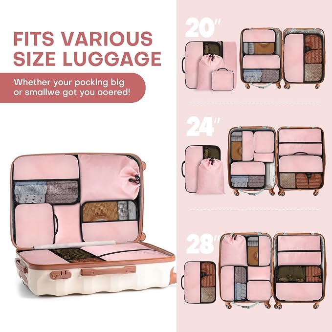 8 PCS Compression Packing Cubes - Image 6
