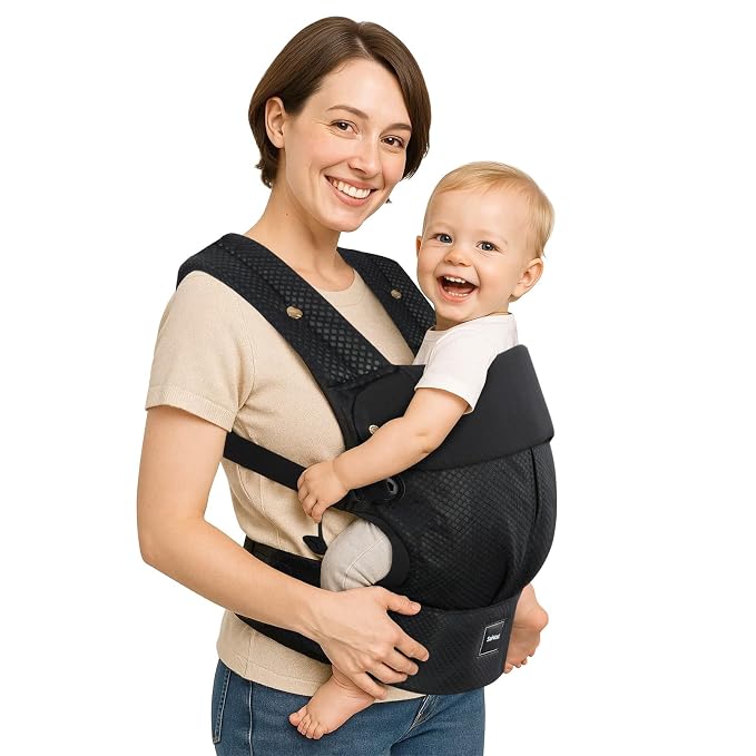Baby Carrier with Lumbar Support, Cozy Baby Carrier Newborn to Toddler with by Safotad