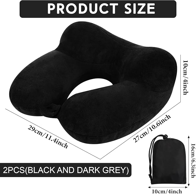 Sintuff 2 Pack Inflatable Travel Pillow - Image 2