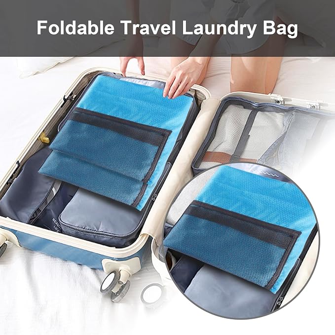 Femuar Laundry Bag Backpack Durable Laundry Bag - Image 6