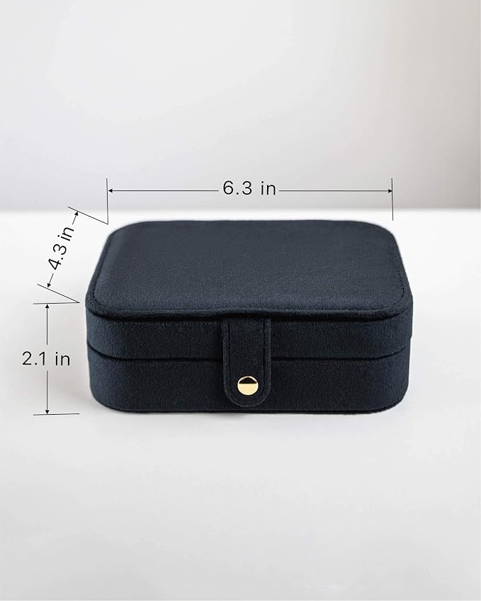 Benevolence LA Plush Velvet Travel Jewelry Storage Box | Earring Organizer - Image 5