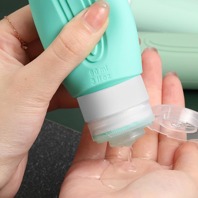 Travel Bottles for Toiletries, 5 Pack TSA Approved Travel Size Containers - Image 4
