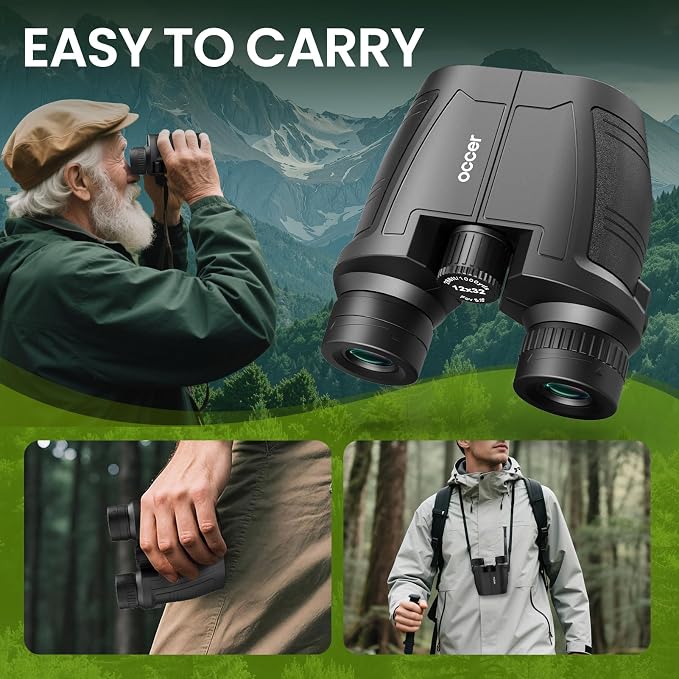 Occer 12x32 Compact Binoculars for Adults High Powered, Large Eyepiece - Image 6
