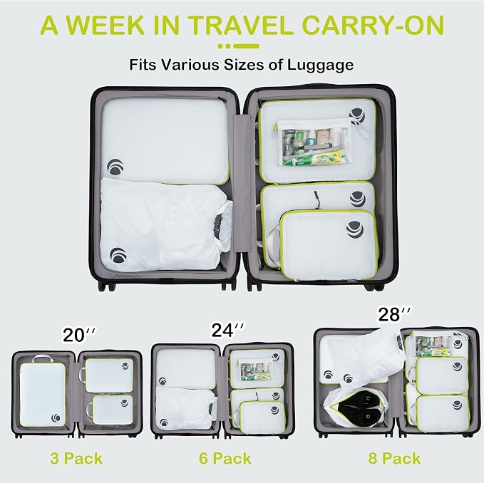 Cipway Compression Packing Cubes, Ultralight Luggage Organizer Bags - Image 7