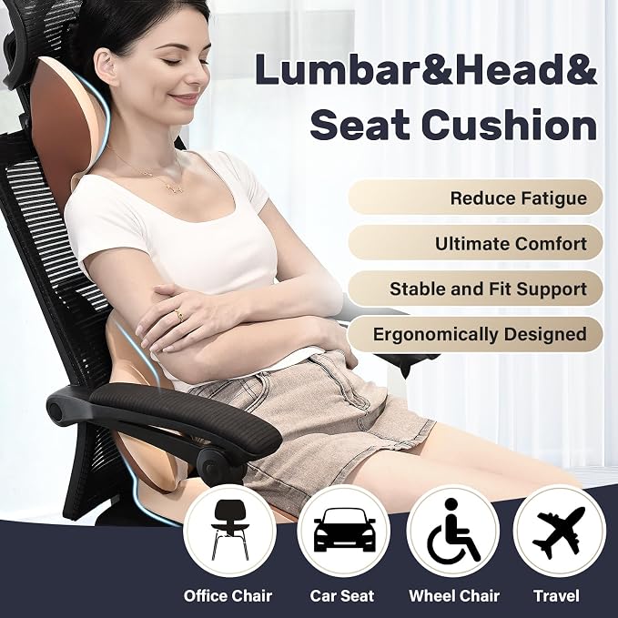 Coverado Car Seat Cushion and Lumbar Support - Image 2