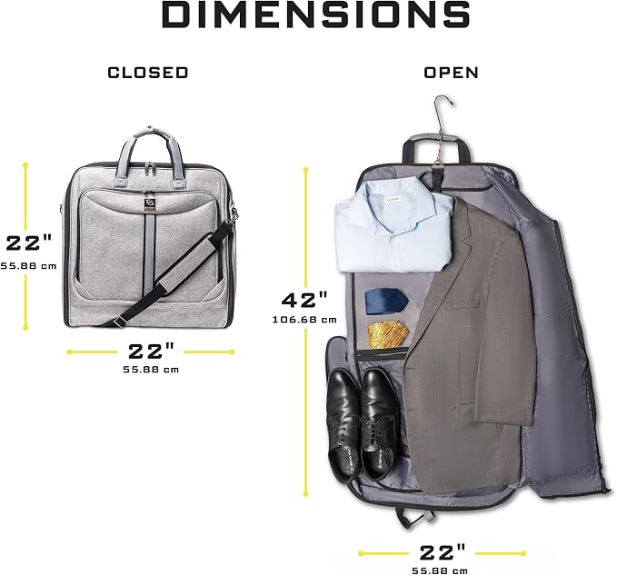 Premium Suit Garment Bag Carry On - Image 3