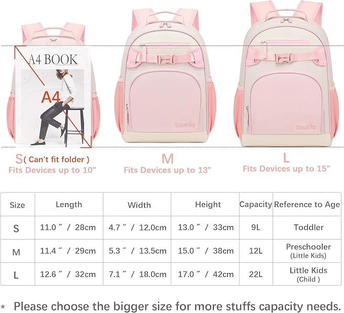Lightweight Cute Kids Backpack for School Kindergarten Elementary Backpacks for - Image 4