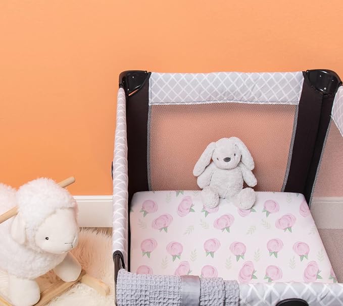 TotAha Premium Stretchy Pack N Play Playard Sheets | Mini Crib Sheets - Image 6