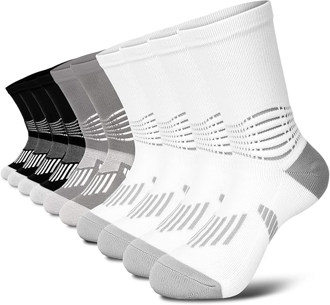 IRAMY Crew Compression Socks Athletic Running Socks by IRAMY
