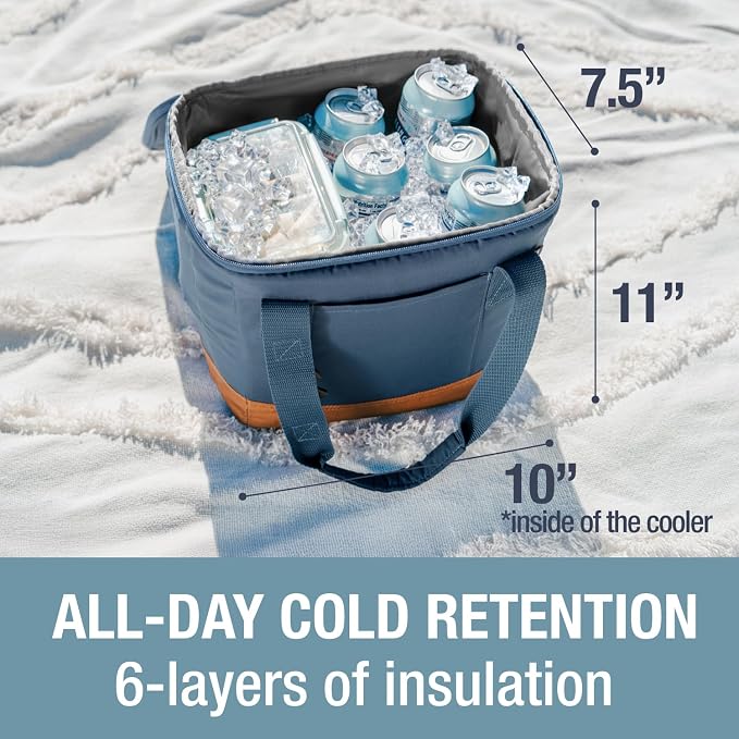 CleverMade Collapsible Insulated Cooler Bag – Leakproof Soft Folding Cooler - Image 5