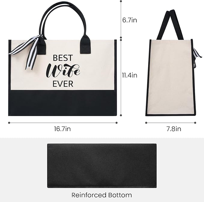 BAGAIL Initial Tote Bag, Personalized Birthday Gifts - Image 5