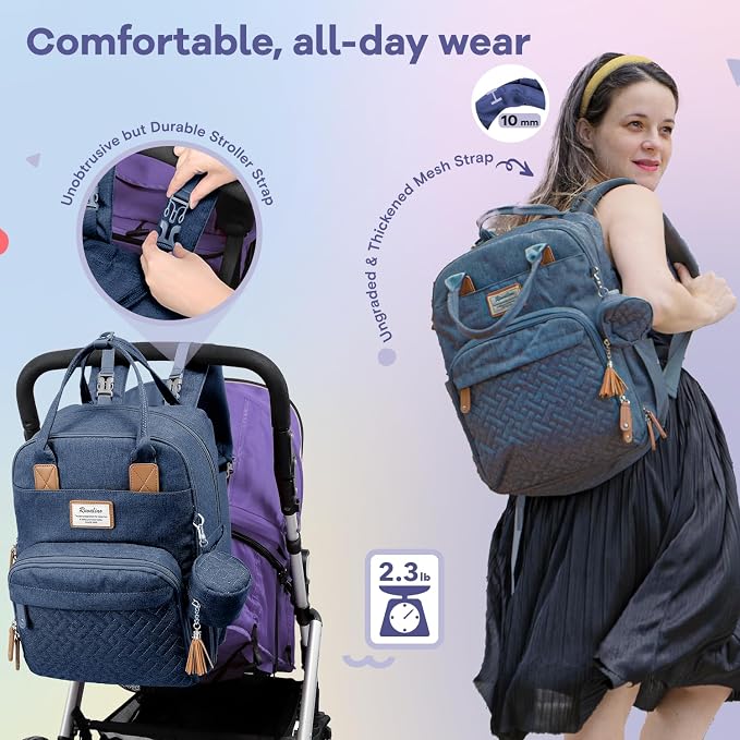 RUVALINO Diaper Bag Backpack, Large Capacity, Waterproof - Image 5