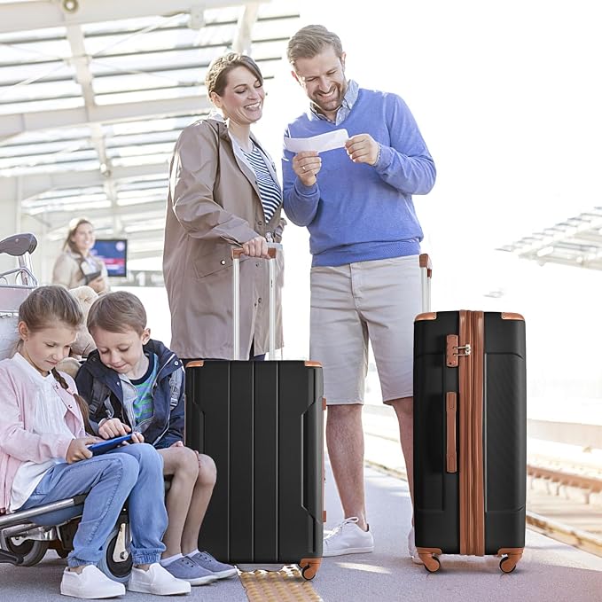 Merax Luggage Set 3 Piece Expandable Lightweight Spinner Suitcase - Image 9